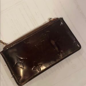 LV keychain Zippy DARK Red